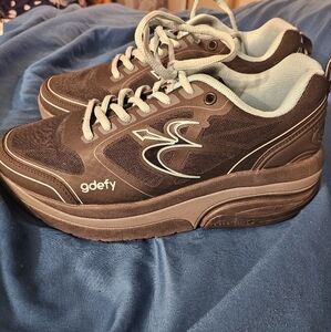 GDEFY Ion‎ Women's 8 Athletic Shoes Gravity Defyer Black/Teal